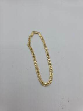 Gold Over Silver 925 Sterling Silver Bracelet 7.5 Inches